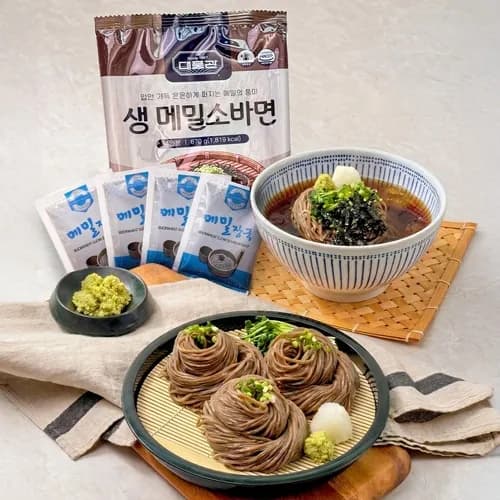 40년전통 대풍관 생메밀소바4인분+소스4개 (무료배송)