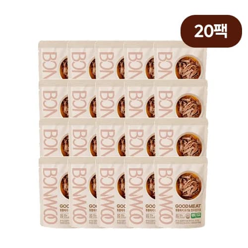 본우 동물복지 유기농 한우장조림 60g x 20팩 (1개당 895원) (무료배송)