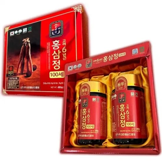 고려6년근 홍삼정 100세 240g*2병 (+쇼핑백) (무료배송)