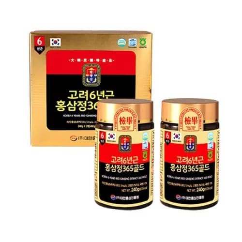 고려홍삼정 365골드 240g*2병 (+쇼핑백) (무료배송)
