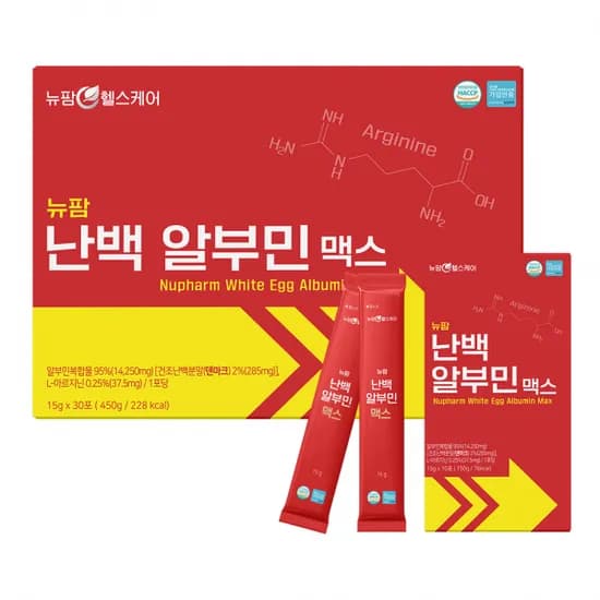 난백 알부민 맥스 15g*30포 (+쇼핑백) (무료배송)