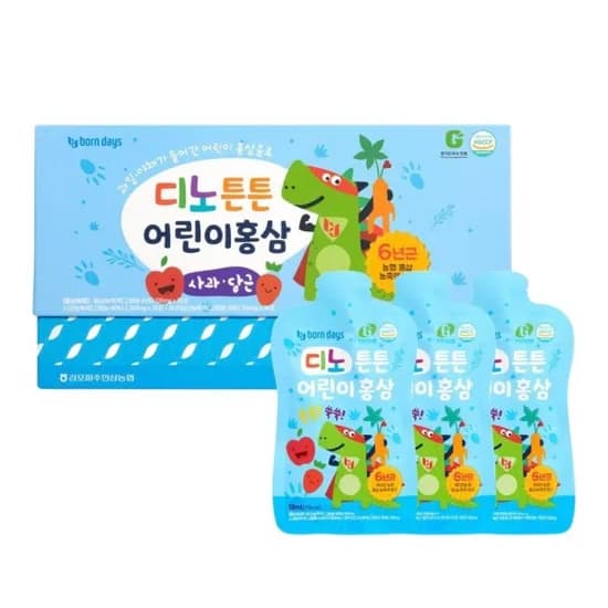 디노튼튼 어린이 홍삼 50ml 36포
