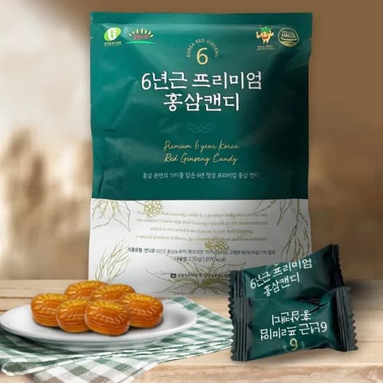 6년근 프리미엄 홍삼 캔디 270g x 2팩