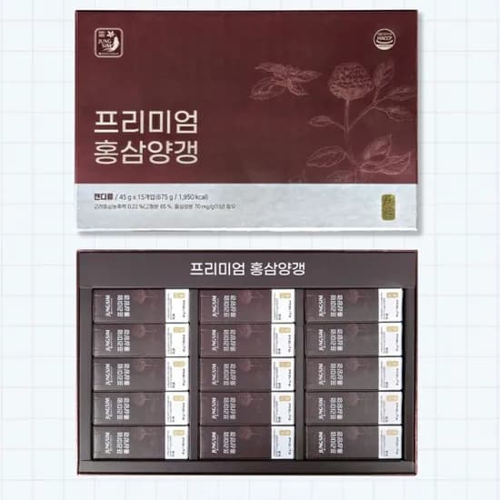 프리미엄 홍삼 양갱 40g*15개