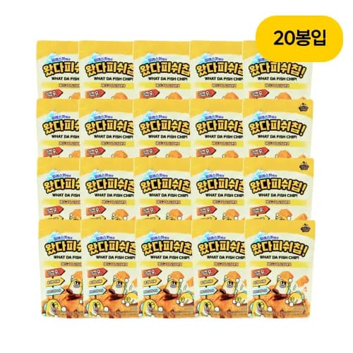 단백질스낵 왔다피쉬칩 버터구이 오징어맛 30g x 20봉