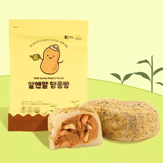 알앤알 구황작물빵 땅콩빵 350g 5입