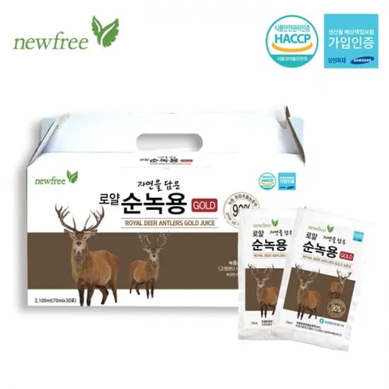 뉴프리 로얄 자연을 담은 순녹용 골드 70ml x 30포
