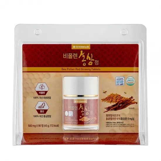 국내산 비폴렌 홍삼정 500mg x 90정 3개월분