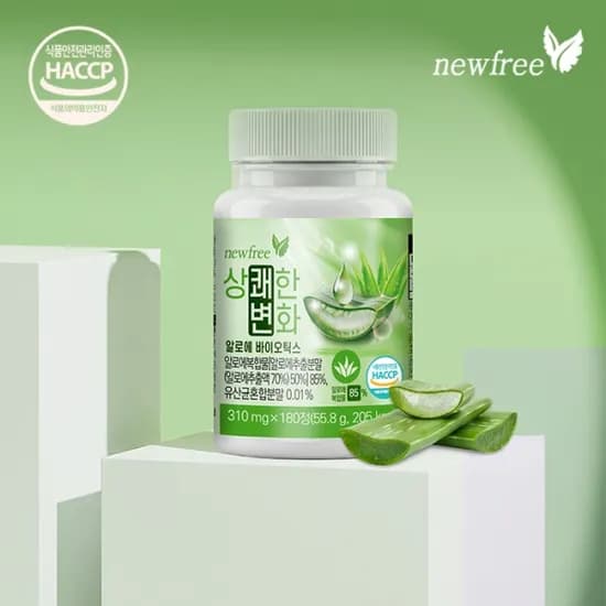 뉴프리 상쾌한 변화 알로에 바이오틱스 310mg x 180정