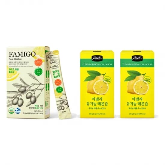 올레샷 15ml x 20포 외 유기농 레몬즙 20g x 14포