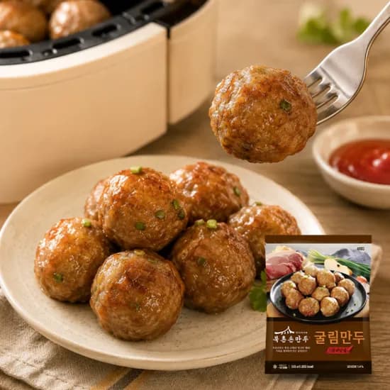 갈비양념 굴림만두 500g 5개