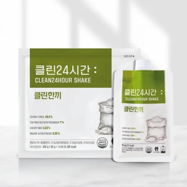 클린한끼 곡물맛 쉐이크 60g*5개입(300g) x 1박스