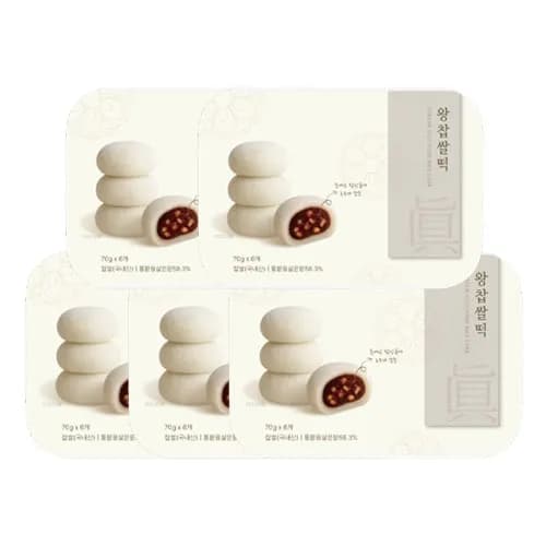 왕찹쌀떡 420g(70g*6입) x 5팩 (총 30알 / 약 2.1kg)