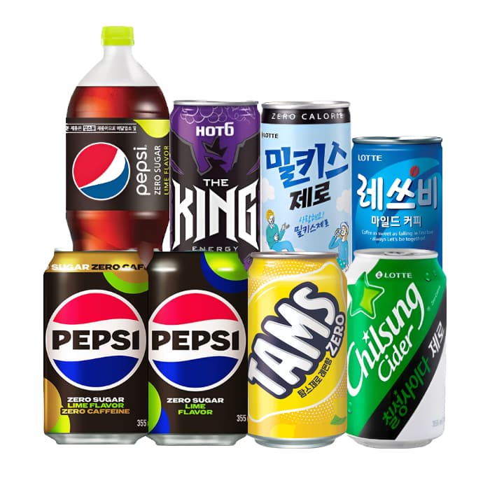 펩시제로라임 업소용 355ml 48캔 (카카오, 토스 계좌시) (24,992원/무료)
