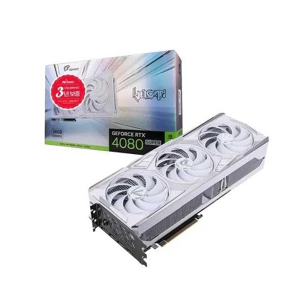 COLORFUL IGame 지포스 RTX 4080 SUPER Vulcan OC D6X 16GB White 피씨디렉트 (1,621,218원/무료)