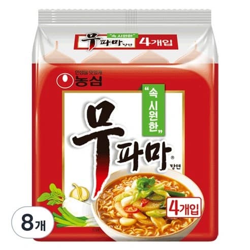 무파마탕면 122g, 8개 (7,920원/무료)