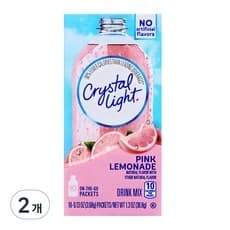 크리스탈라이트 온더고 핑크레몬에이드 분말, 3.68g, 10개입, 2개 (6,410원/무료)