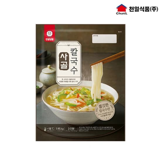 사골칼국수 총 6인분 650g x 6개 (8,900원/무료)