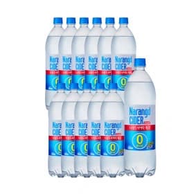 나랑드사이다 제로 1.25L x 12페트 유니버스클럽가 (9,450원/무료)
