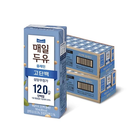 매일두유 고단백 두유, 190ml, 48개 (33,070원/무료)