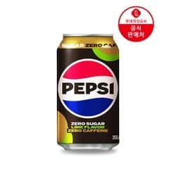 펩시 제로 라임 제로카페인 355ml 24캔 (12,852원/무료)