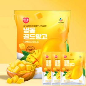 CJ 이츠웰 한입 냉동 골드망고 다이스 1kg 3개 (17,990원/무료)