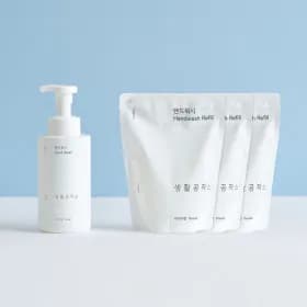 생활공작소 핸드워시 본품 500ML 리필 400ML 3개