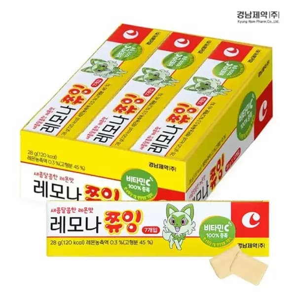 경남제약 레모나 쮸잉 28g 1박스 12개입