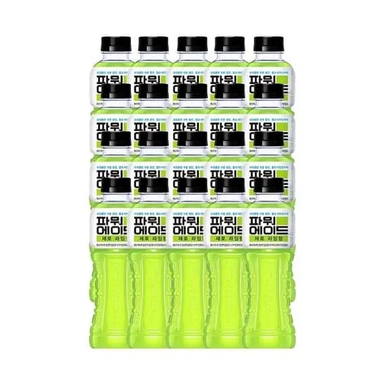 파워에이드 제로 라임향 600ml 20개