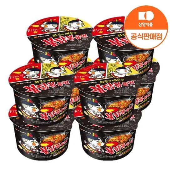 삼양 큰컵 불닭볶음면 105g x 8입
