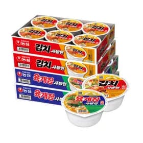 육개장 사발면 김치 사발면 더블팩 총 24개