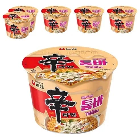 신라면 툼바 큰사발면 113g 6개