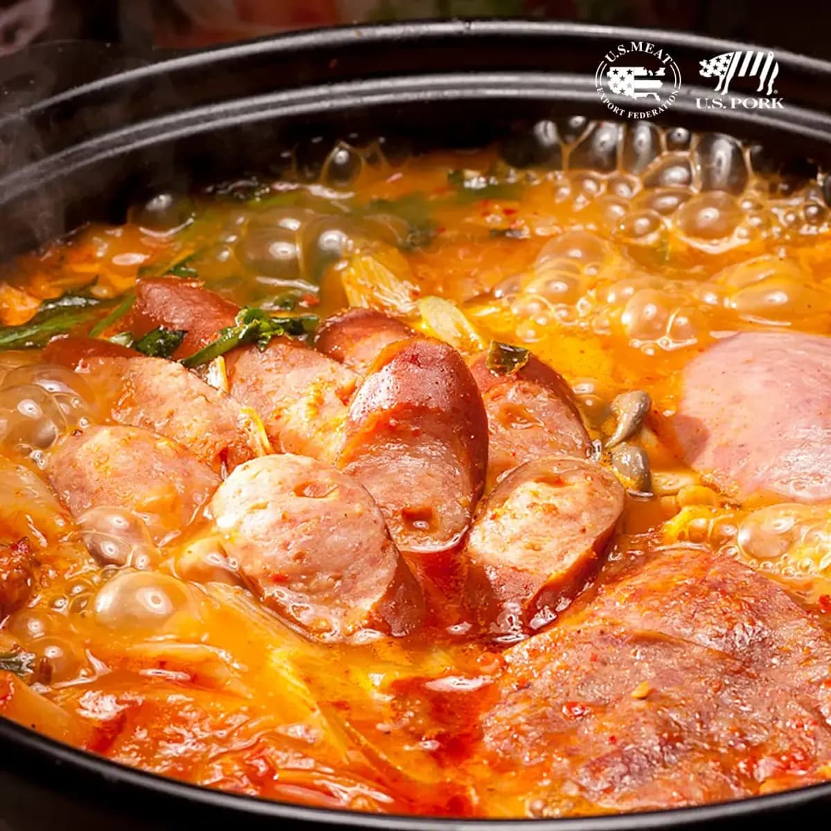 죤슨빌 부대찌개 500g 2+2팩 더진한 오리지널