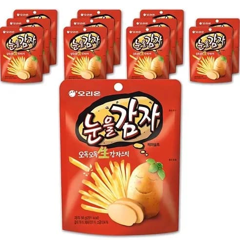 오리온 눈을감자 56g 12개