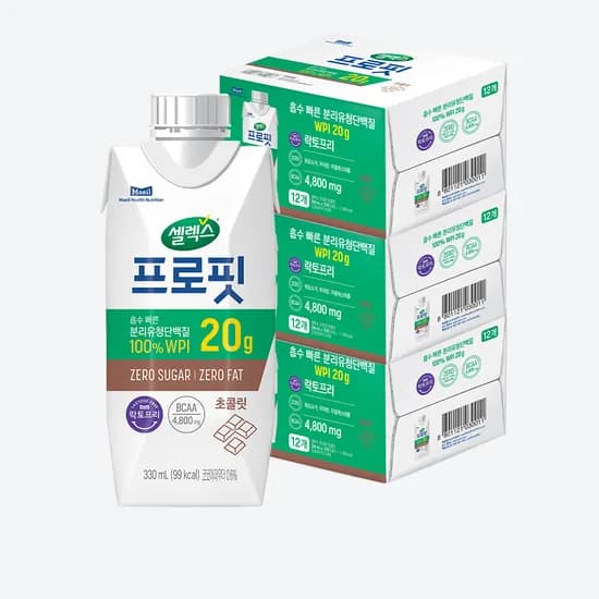 셀렉스 프로핏 WPI 드링크 초콜릿 3박스 330ml 36팩