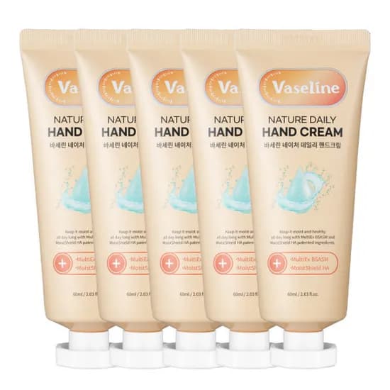 바세린 모이스처 핸드크림 60ml 5개