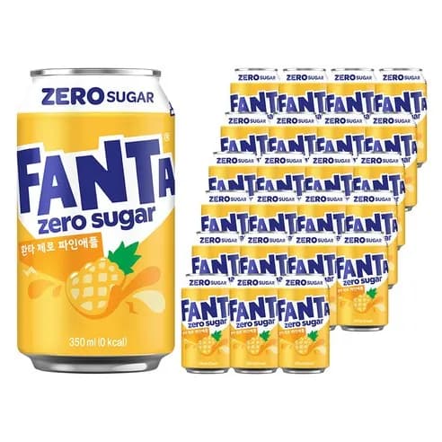 환타 제로 파인애플향 350ml 24개