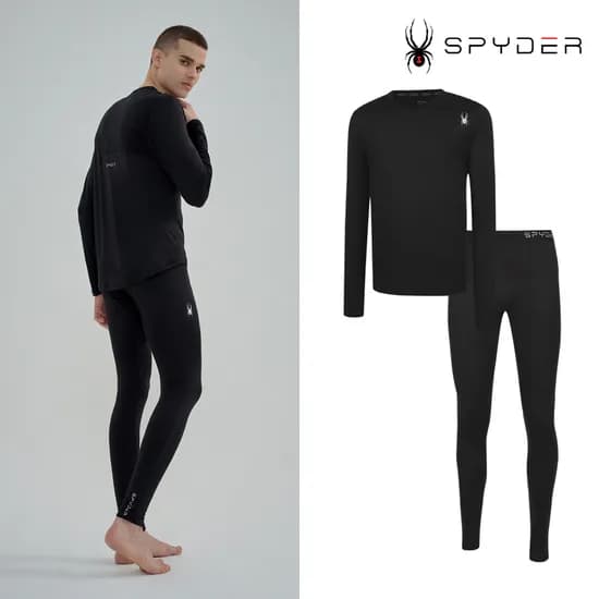 스파이더 남성 기모 웜웨어 상하의 세트
