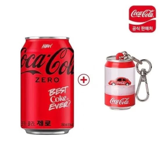 코카콜라 제로 350ml 24개 워터볼 키링