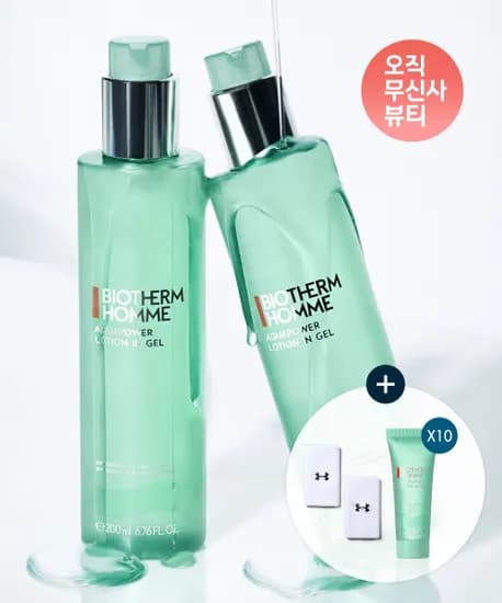 비오템 아쿠아파워 올인원 200ml 2+1 듀오 세트 언더아머 손목밴드