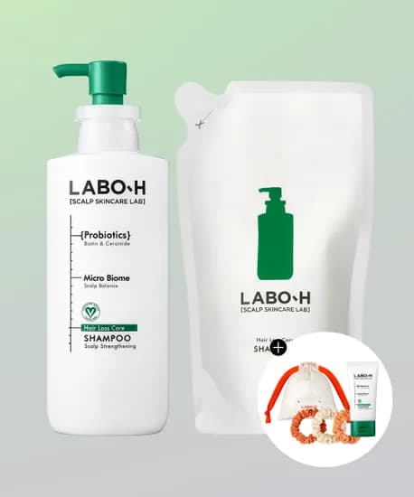 라보에이치 두피강화 샴푸 400ml 2개 본품 리필