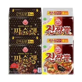 오뚜기 짜슐랭 5개입 2팩 진짬뽕 4개입 2팩