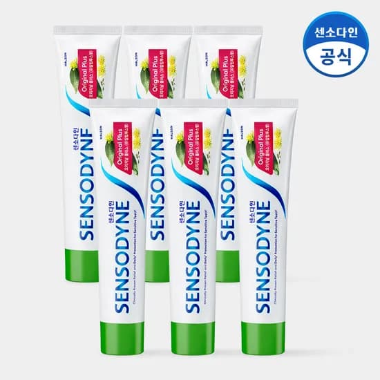 센소다인 오리지날 플러스 민감성 치약 100g 6개