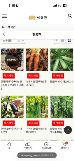 채소 김치 외 다양