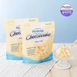 필라델피아 치즈케익 큐브 플레인 580g