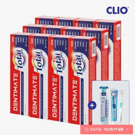 덴티메이트 올인원 토탈케어 치약 150g 12개 휴대용세트