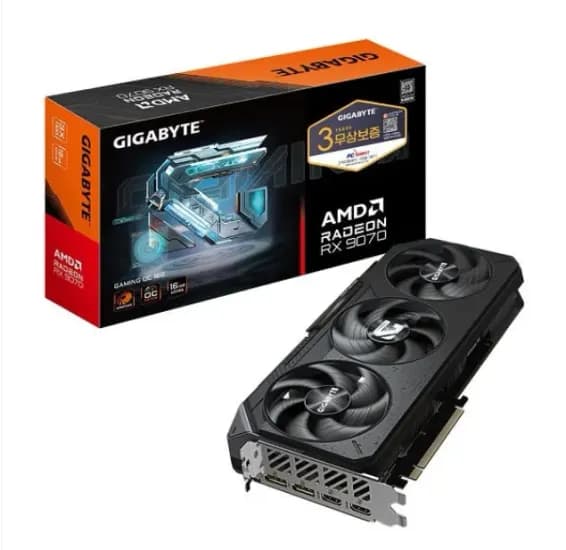 GIGABYTE 라데온 RX 9070 GAMING OC D6 16GB 피씨디렉트