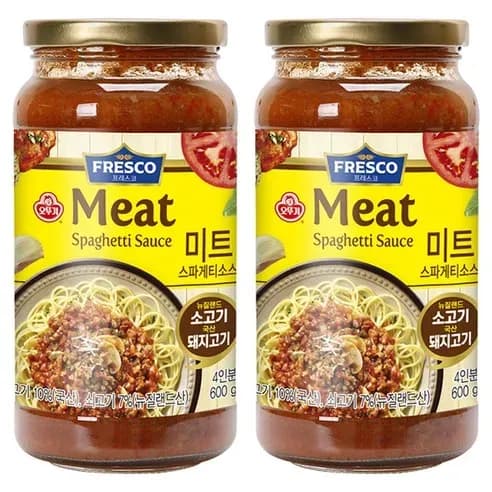 오뚜기 프레스코 미트 스파게티소스 600g 2개
