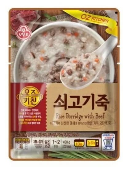 오뚜기 쇠고기죽 450g, 10개 (5,000원/3,000원)
