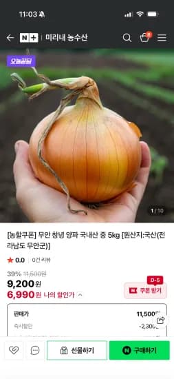 고기랑 먹기 좋은 가성비 야채 모음 (5,300원/무료)